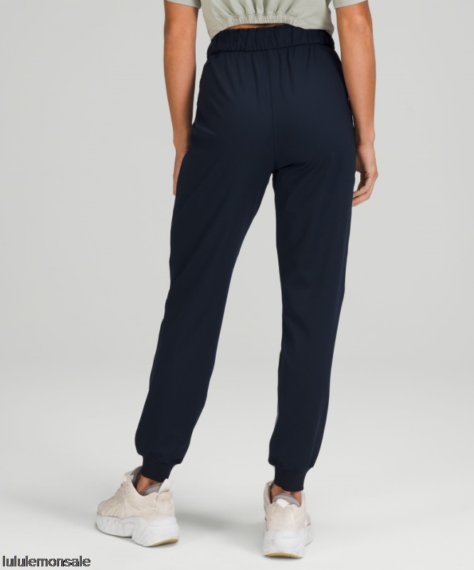 Lululemon Damen DELULU218 | True Navy Stretch-Jogginghose Mit Hohem Bund In Voller Länge